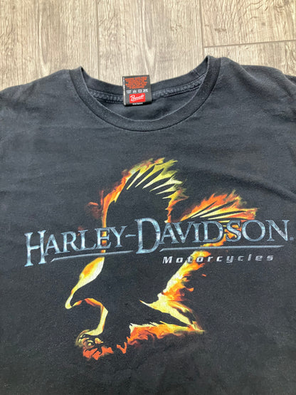 Harley Davidson Orlando Flaming Eagle Tee Size XL