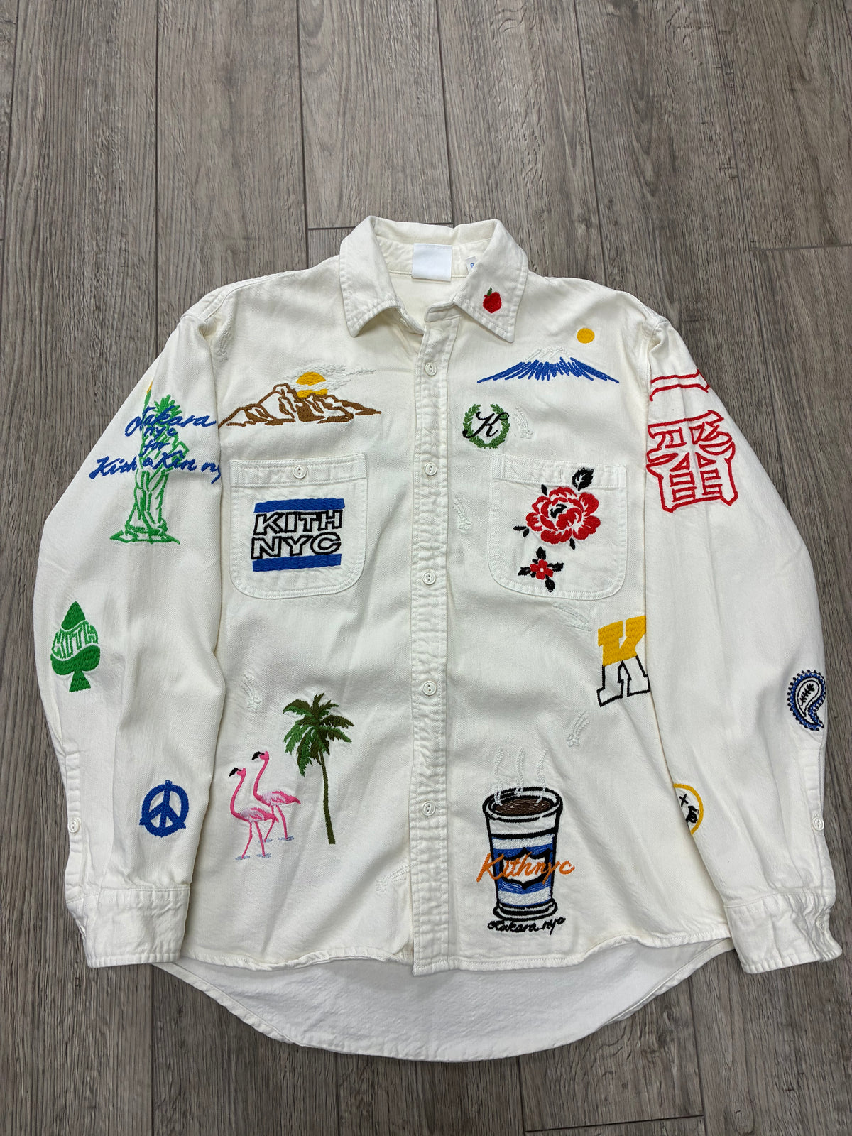 S - Kith Otakara NYC Denim Apollo Long Sleeve Shirt