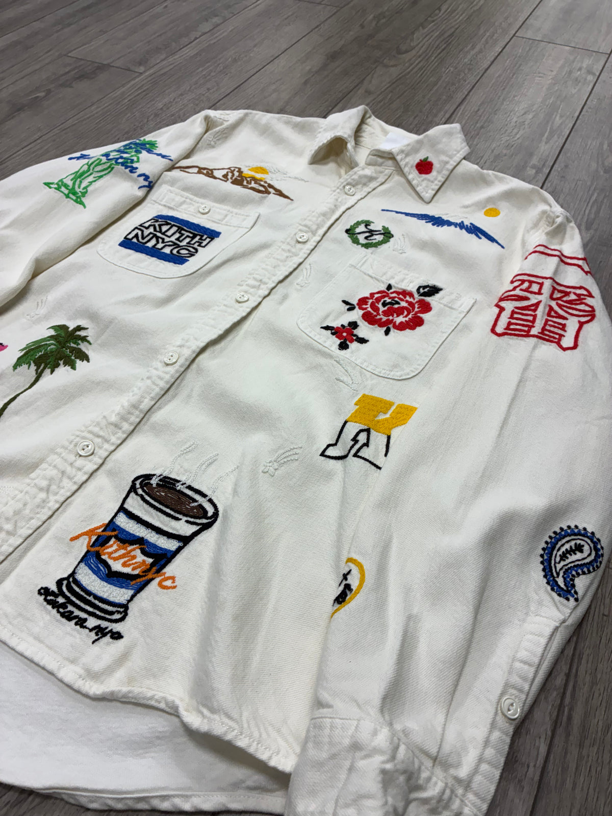 S - Kith Otakara NYC Denim Apollo Long Sleeve Shirt