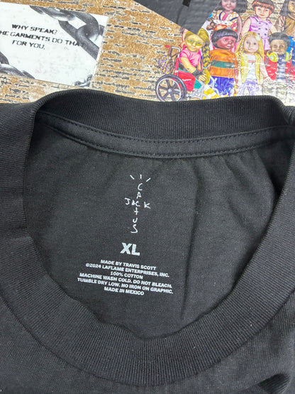 XL - Travis Scott Cactus Jack Free the Rage Black Shirt