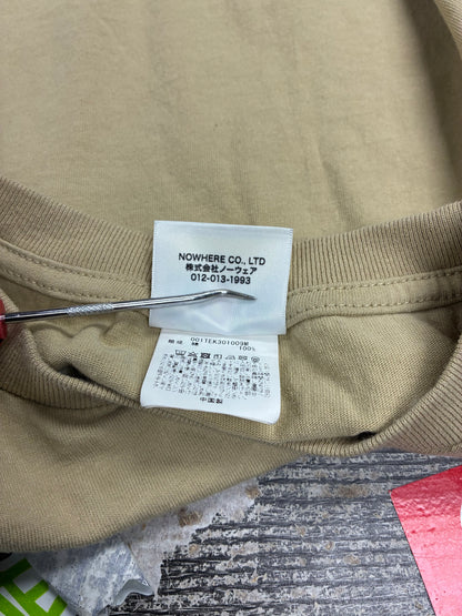 L - Bape Beige 1st Camo Ape Head T-Shirt