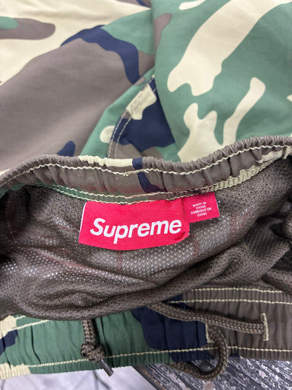 L - Supreme Camo Paneled Logo Water Shorts