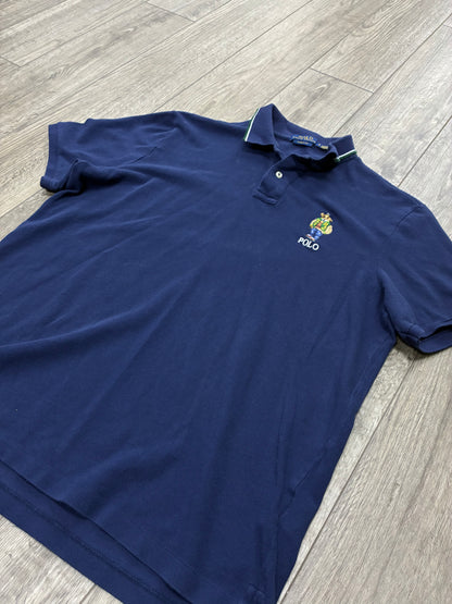 L - Polo Ralph Lauren Navy Polo Bear Shirt