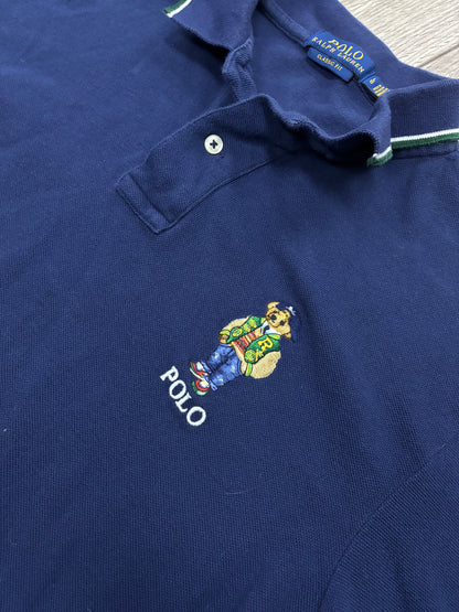 L - Polo Ralph Lauren Navy Polo Bear Shirt