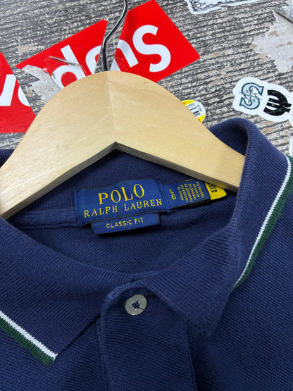 L - Polo Ralph Lauren Navy Polo Bear Shirt