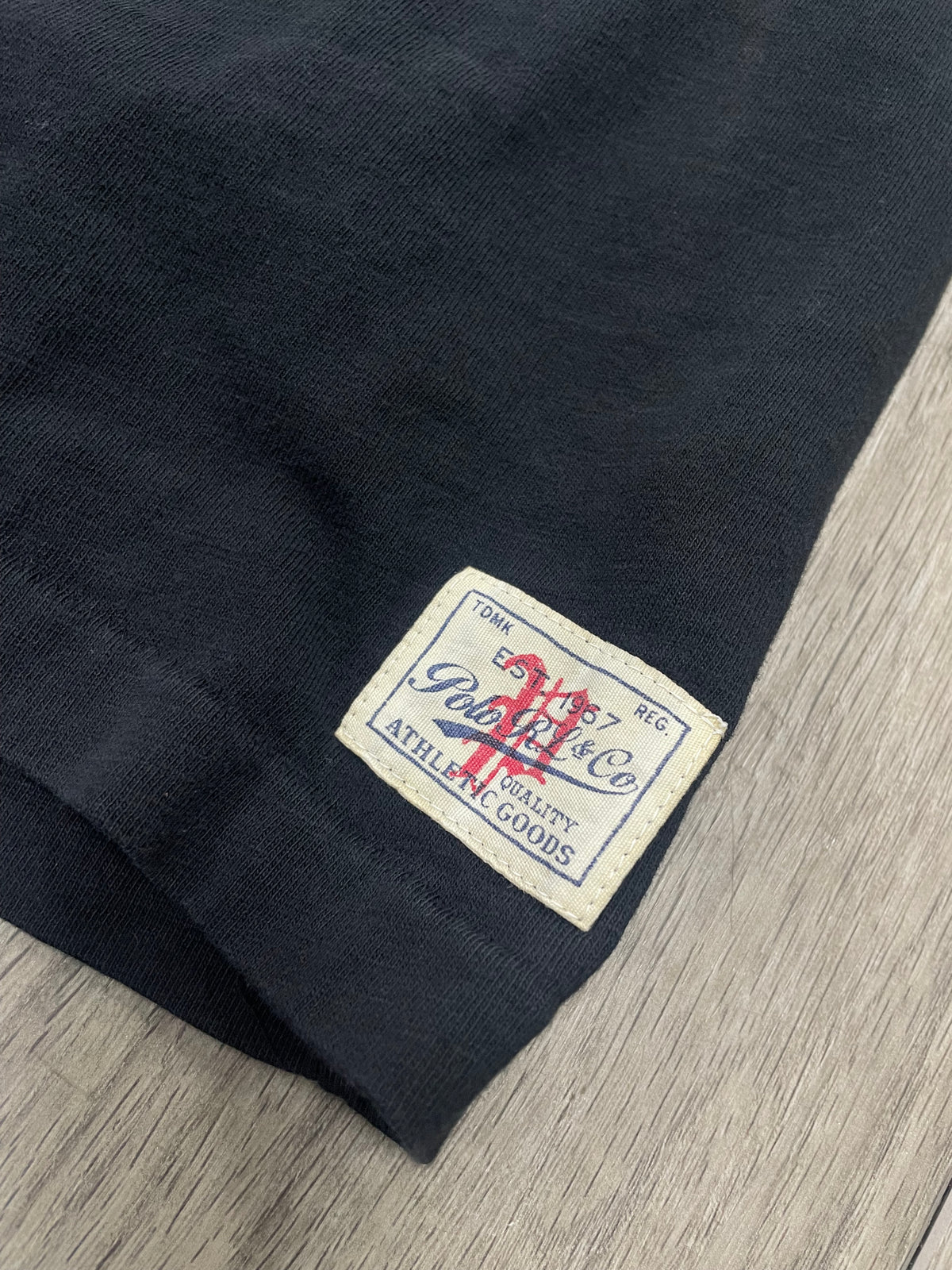 2XB - Polo Ralph Lauren Black Chain Stitch Logo T-Shirt