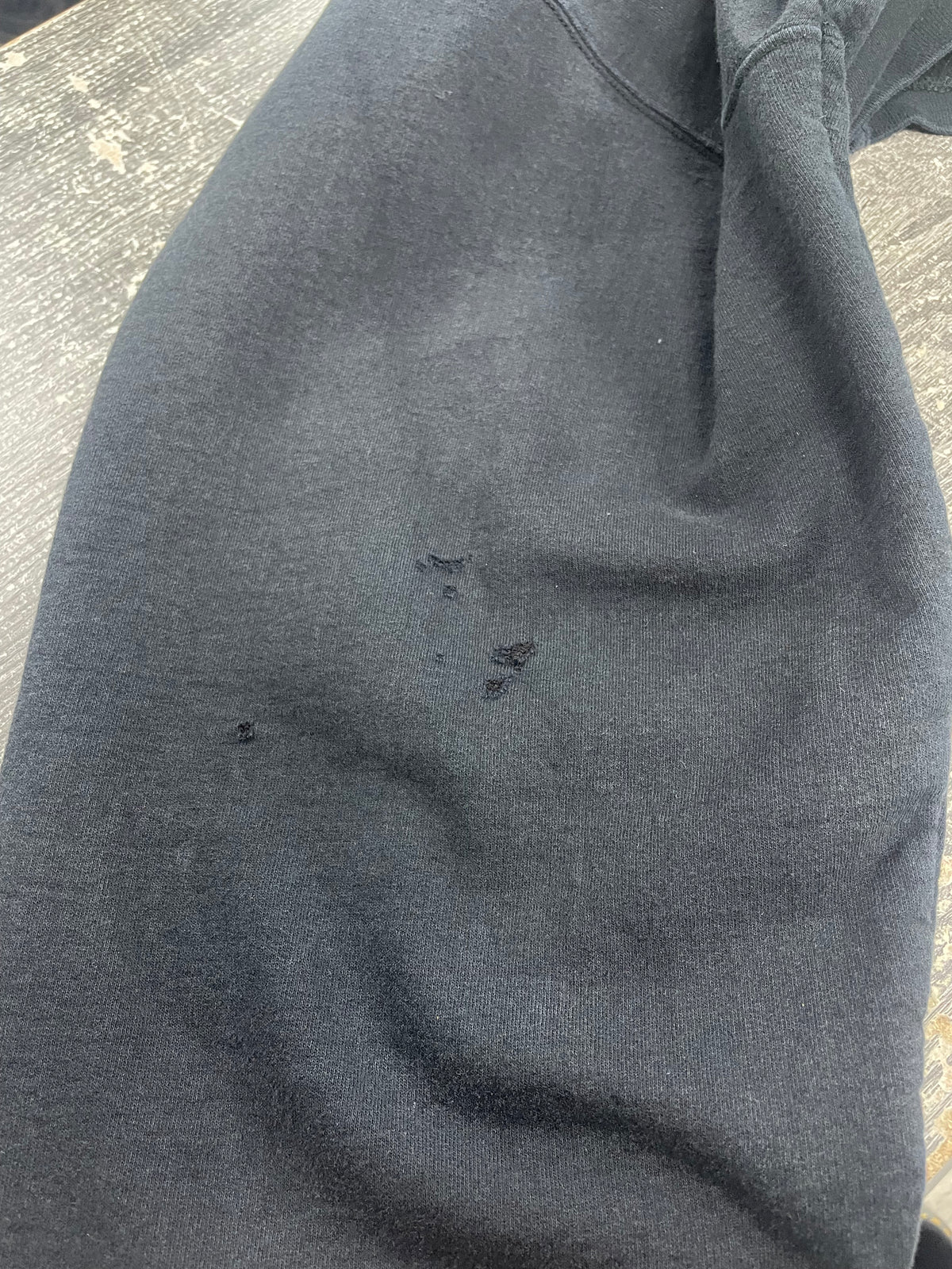 XL - Vintage Adidas Trefoil Logo Black Sweatshirt