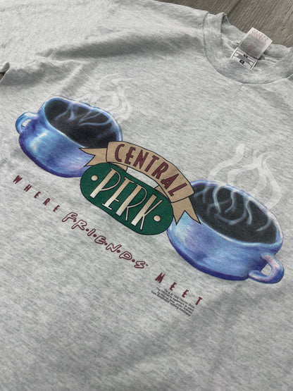 M - Vintage 1995 Friends “Central Perk” Promo Grey Shirt