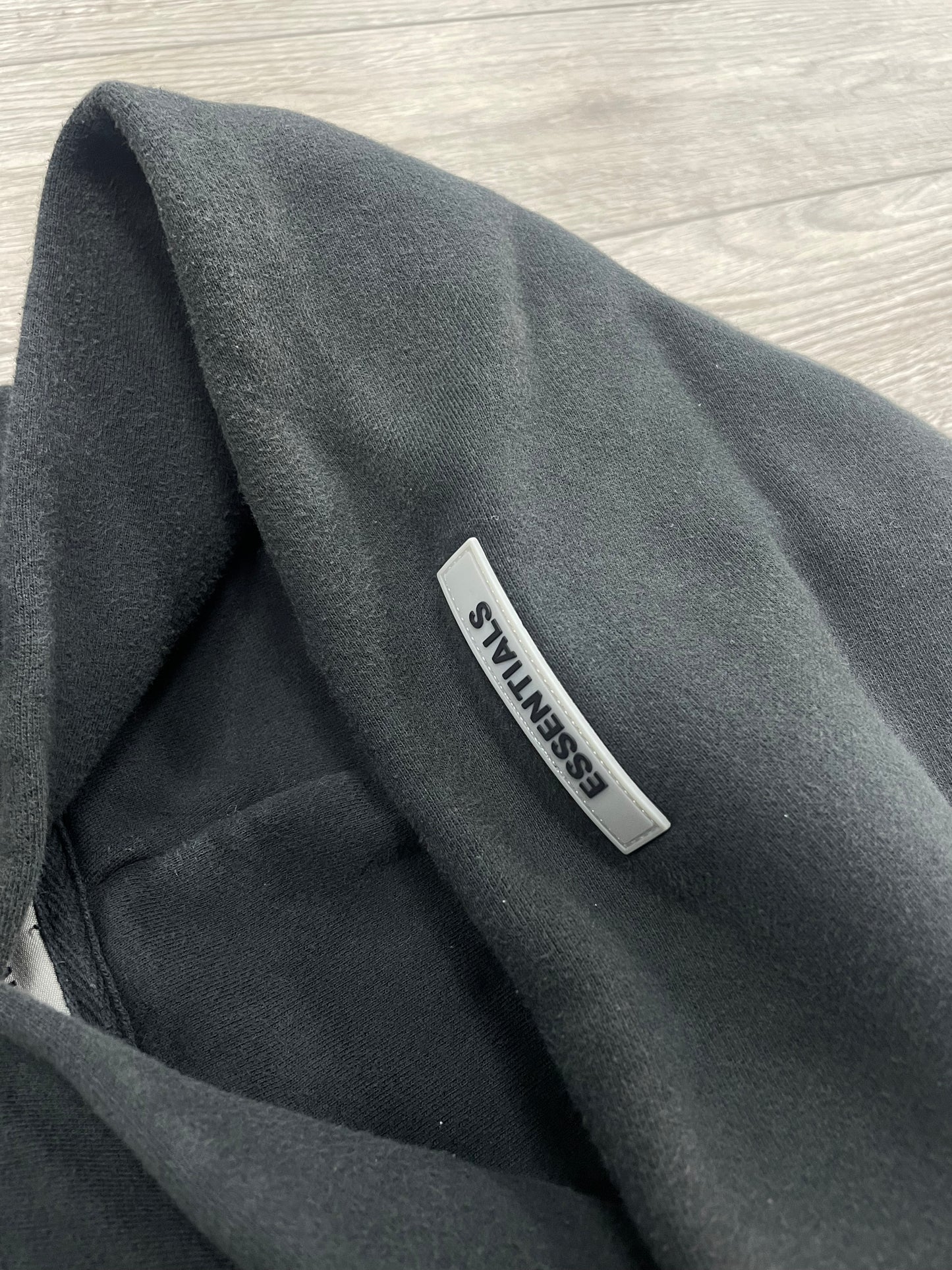 XL - Fear Of God Essentials Black Logo Pullover Hoodie