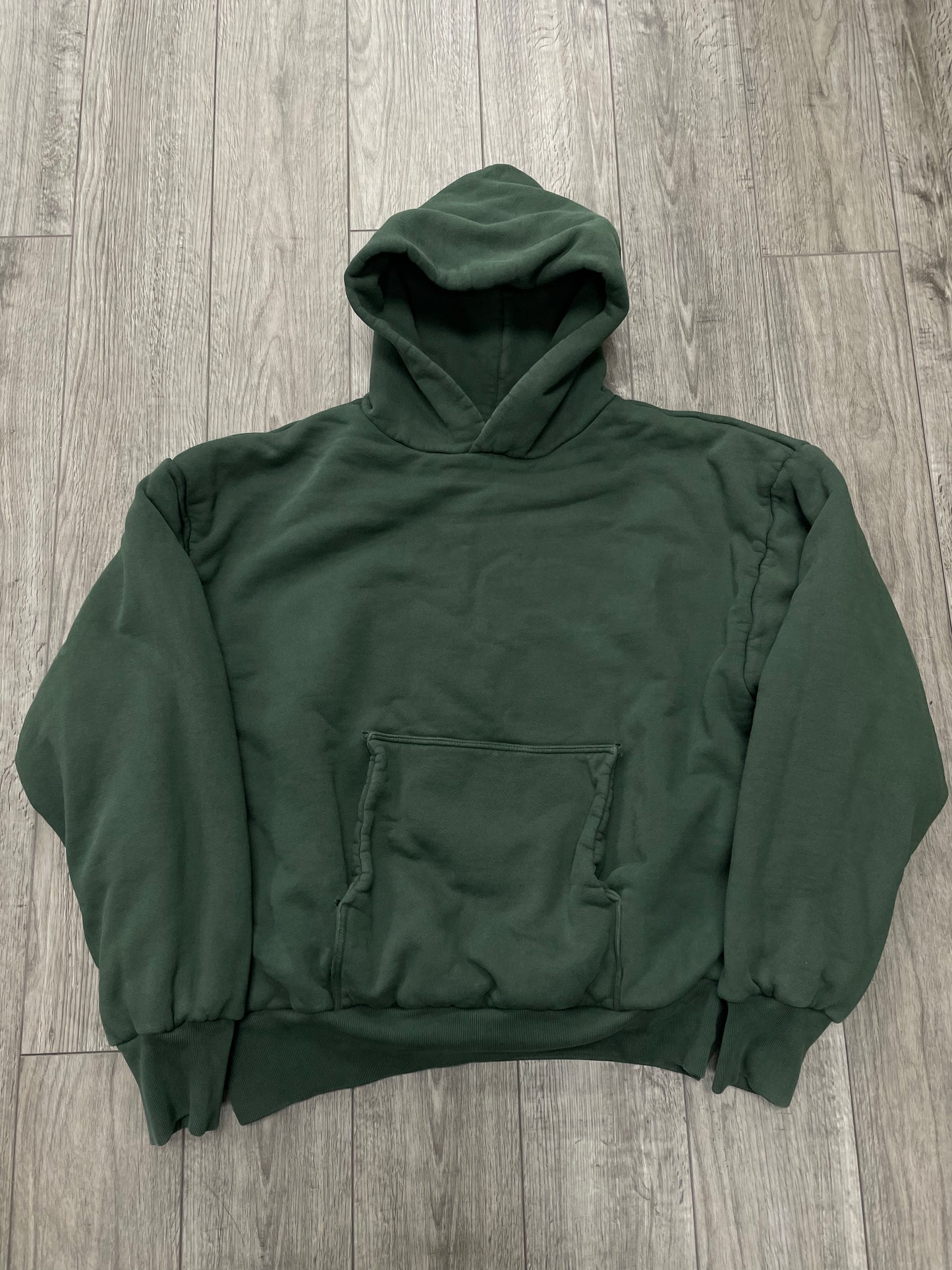 XL - Yeezy Gap Double Layered Hoodie Dark Green Sample