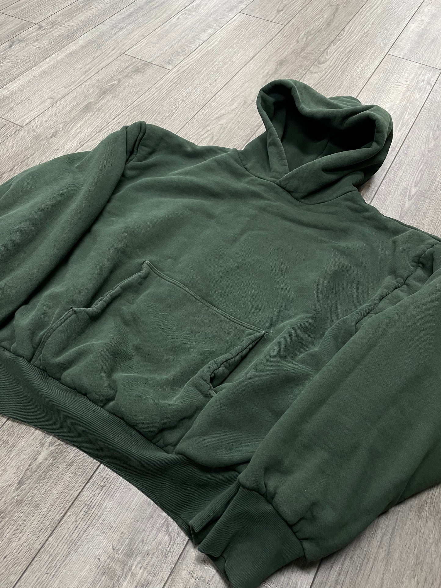XL - Yeezy Gap Double Layered Hoodie Dark Green Sample