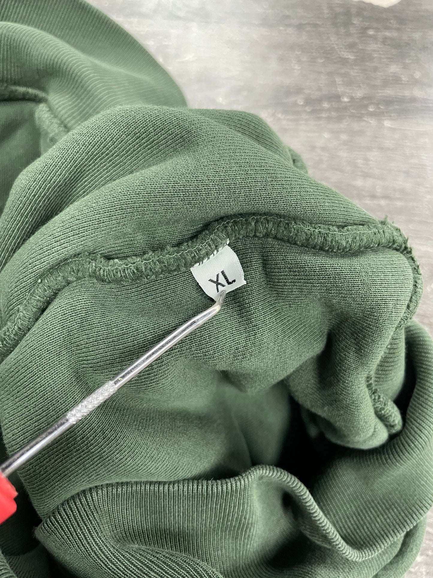 XL - Yeezy Gap Double Layered Hoodie Dark Green Sample