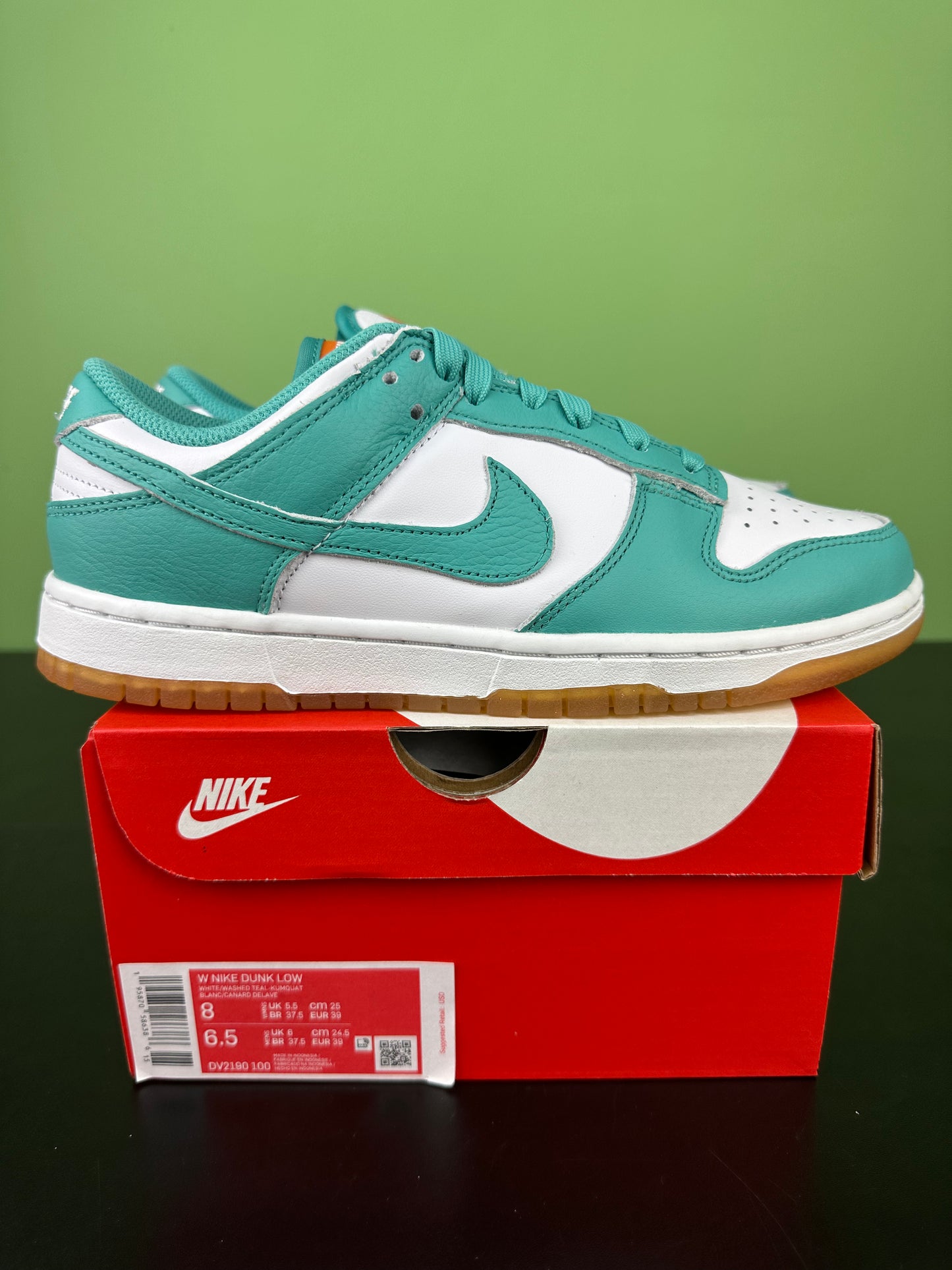 Dunk low teal zeal